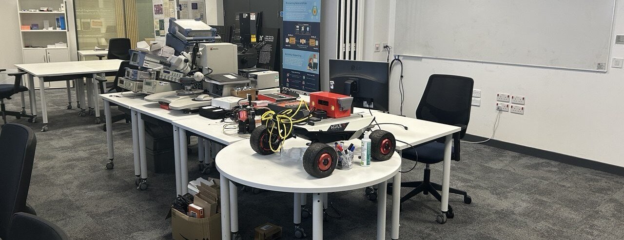 An automotive research platform in the centre&rsquo;s laboratory